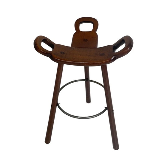 Image 1 of Sergio Rodrigues – Barhocker Modell „Marbella“ – Hergestellt von Confonorm – 1970er Jahre, spanisches, Brutalist Design