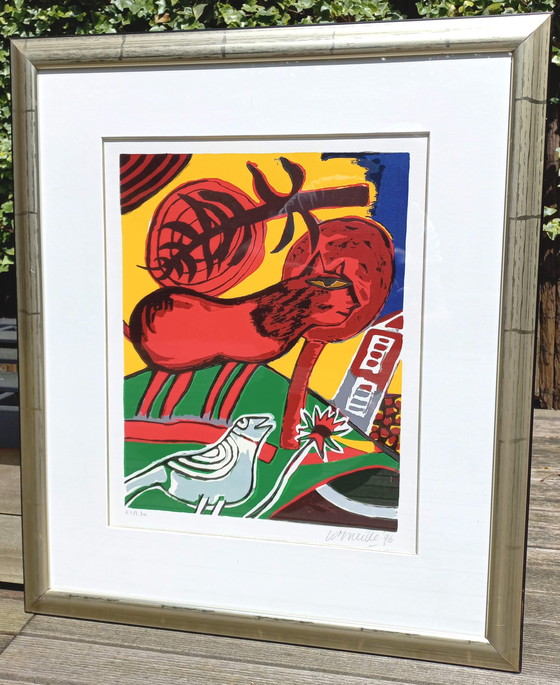 Image 1 of Corneille - Le chat rouge, Siebdruck