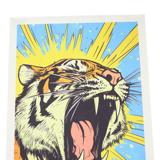 Einzigartiges Tiger-Kunstwerk Xl Giclée