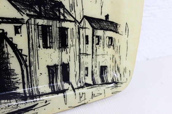 Image 1 of Bernard Buffet Tablett aus Fiberglas