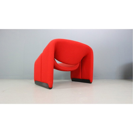 Image 1 of Paar alte F598 Stoffstühle von Pierre Paulin für Artifort, Niederlande 1972