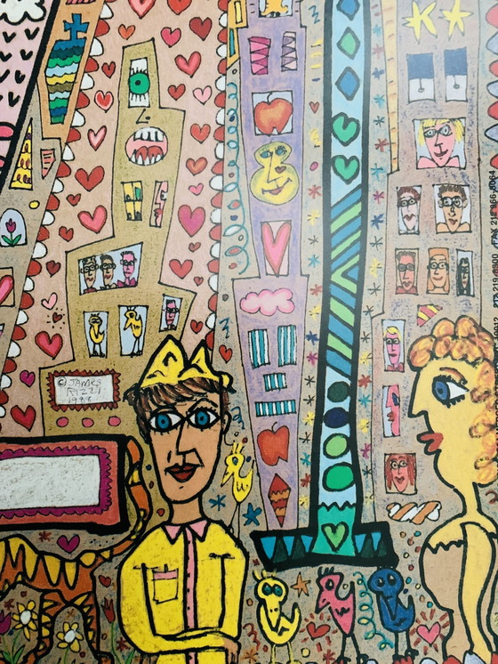 Image 1 of James Rizzi: "Erstes Ausstellungsplakat, 1988"