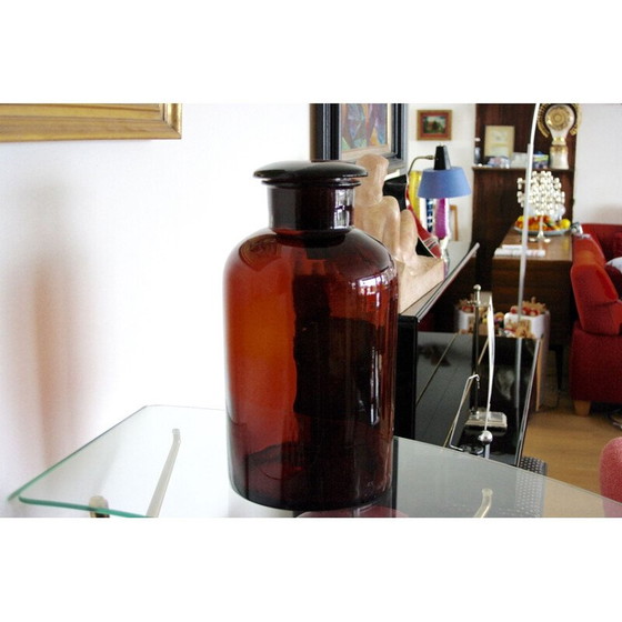 Image 1 of Große Vintage-Glas der Apotheke 1940er Jahre