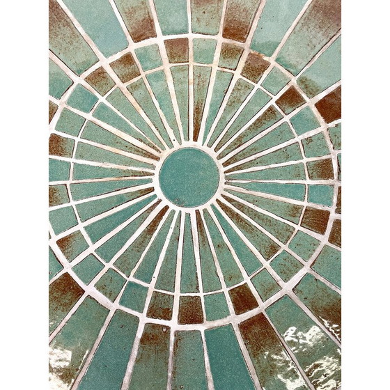 Image 1 of Mid Century Mosaik Couchtisch von Rogier Vandeweghe für Amphora, Belgien 1950er Jahre