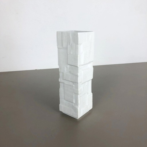 Vase aus deutschem Porzellan und weißer Keramik von Heinrich, Deutschland 1970