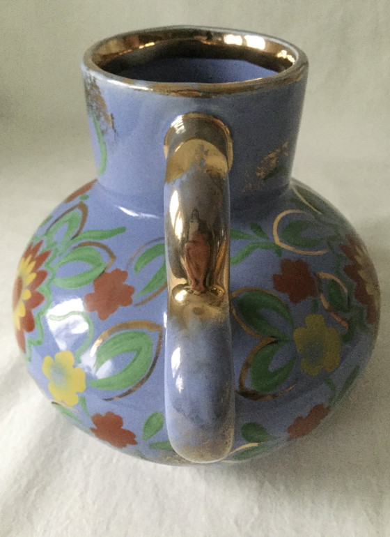 Image 1 of Art Deco Ohrvase mit vergoldeten Details