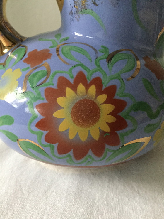 Image 1 of Art Deco Ohrvase mit vergoldeten Details