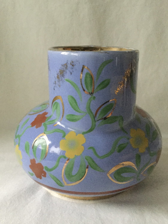 Image 1 of Art Deco Ohrvase mit vergoldeten Details