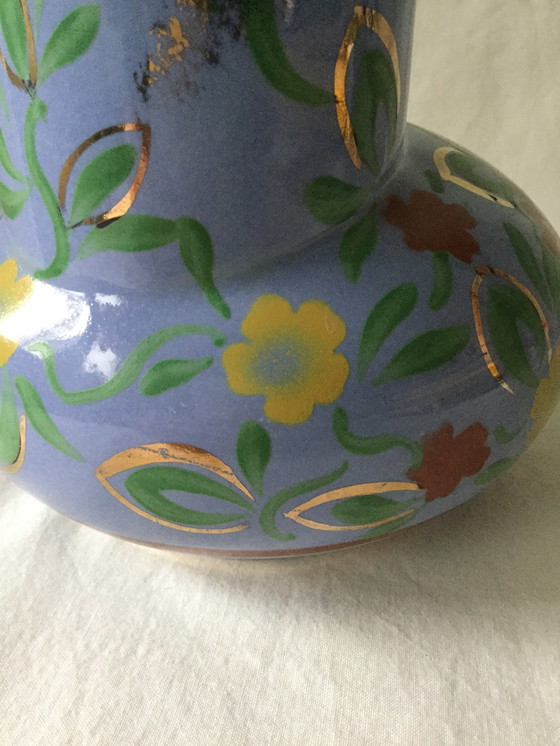 Image 1 of Art Deco Ohrvase mit vergoldeten Details