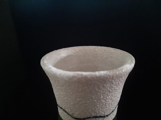 Image 1 of Italienische Sgraffito-Vase, verziert mit Fantasie-Meerestieren, Fratelli Fanciullacci, Design-Verdacht Aldo Londi