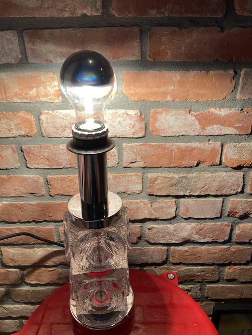 Vintage Eiswürfel Peill & Putzler Tischlampe