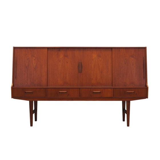 Image 1 of Vintage Teakholz Highboard, Dänemark 1960er Jahre