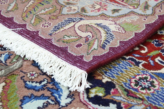 Image 1 of Original Handgeknüpfter Perserteppich Kashmar Fein Paradise Design 384 X 302 Cm Top Zustand