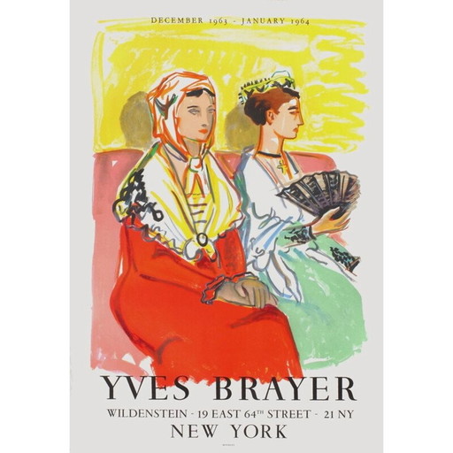 Vintage-Plakat "New York" von Yves Brayer, 1963