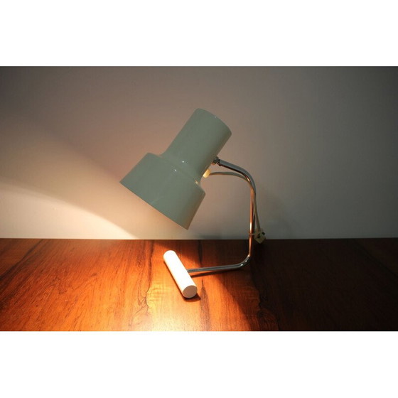 Image 1 of Weiße Tischlampe von Napako, Tschecheslowakei 1970