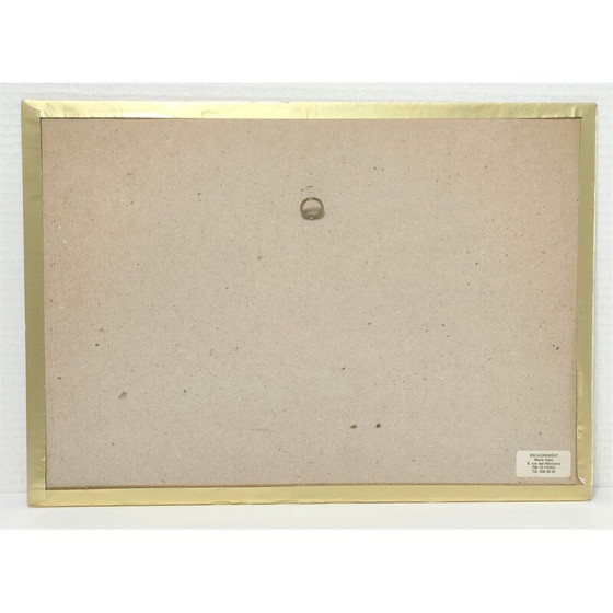 Image 1 of Vintage-Zeichnung mit schwarzer Tinte "Provenzalische Landschaft".