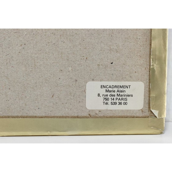 Image 1 of Vintage-Zeichnung mit schwarzer Tinte "Provenzalische Landschaft".