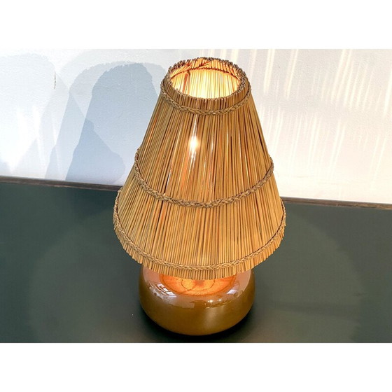 Image 1 of Schreibtischlampe aus Keramik von Jacques und Dani Ruelland, 1955