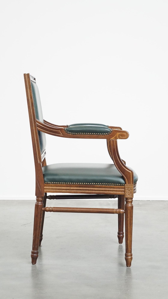 Image 1 of Dunkelgrüner Beef Leather English Chair