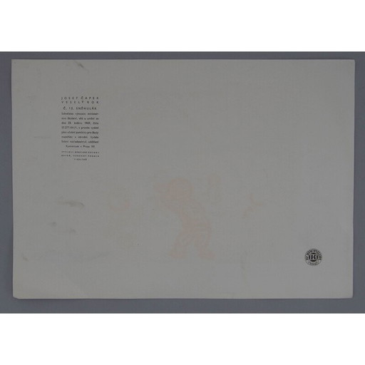 Vintage-Druck Nr.12 Schneemann von Josef Capek, 1929