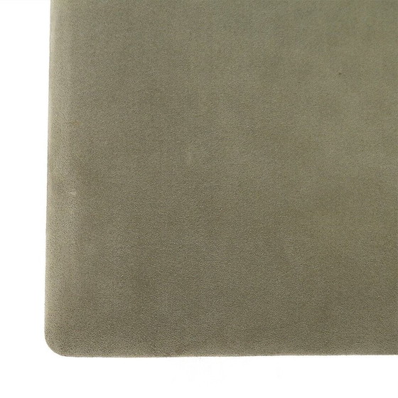 Image 1 of Satz von 4 Stühlen aus Holz und grünem Alcantara von Tito Agnoli für La Linea, 1960