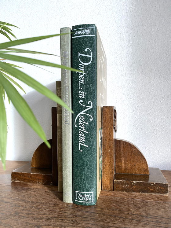 Image 1 of Vintage Bücherstützen aus Holz