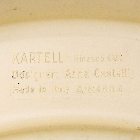 Image 1 of Zylindrischer Vasenhalter aus Kunststoff von Anna Castelli für Kartell, 1970