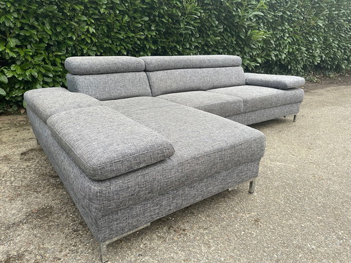 Montel Gray Stoff Ecksofa