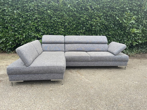 Montel Gray Stoff Ecksofa