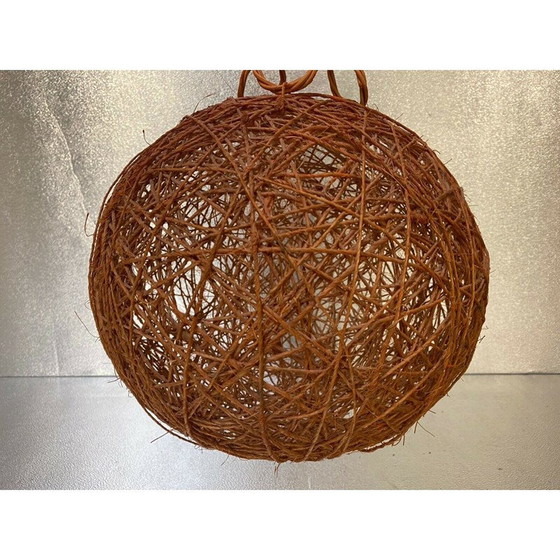 Image 1 of Vintage Rattan Ball Pendelleuchte