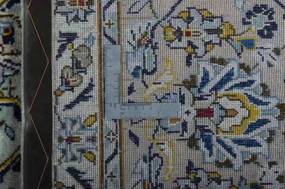 Image 1 of 391 X 293 Cm Handgeknüpfter Keshan Teppich In Pistaziengrün