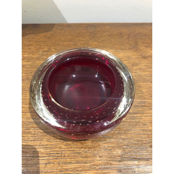 Image 1 of Aschenbecher aus Muranoglas mit Blasenbildung, 1970