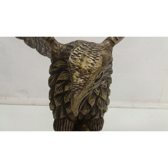 Image 1 of Vintage Art Deco Holzadler Skulptur, Deutschland 1920