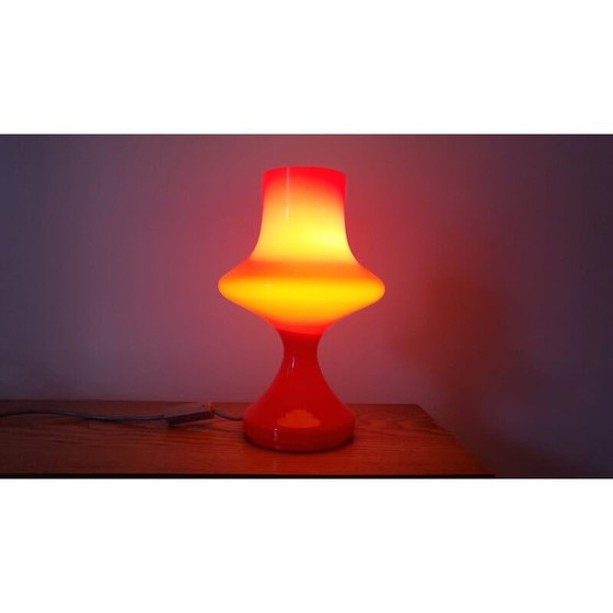 Image 1 of Mid Century Glas-Tischlampe von Tabery, 1970er Jahre