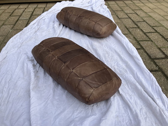 Image 1 of 2 Original De Sede Rückenkissen in braunem Patchwork-Leder
