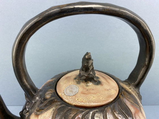 Image 1 of Künstlerische Teekanne aus Keramik von Sylvain Sttublet (1890-1885). Um 1960