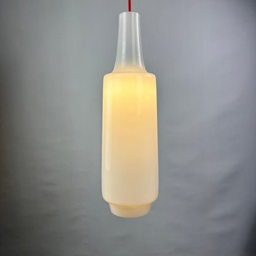 Peill & Putzler Napoli Xl Pendelleuchte von Aloys Gangkofner - Weißes Glas, 1950