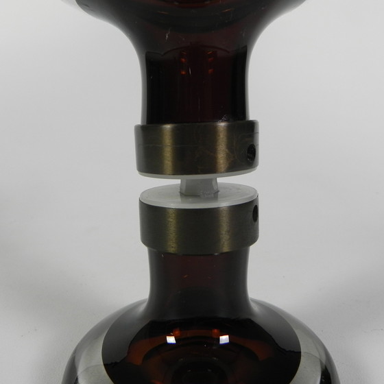 Image 1 of Seguso Türgriffe aus Muranoglas und Messing, 1970er Jahre