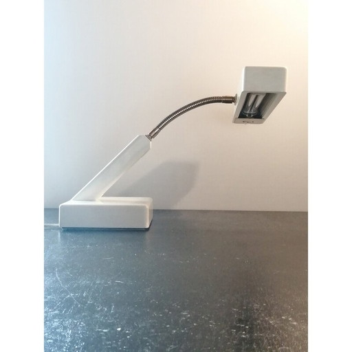 Vintage Kk leuchten Klavierlampe in lackiertem Holz und Messing, Deutschland 1970