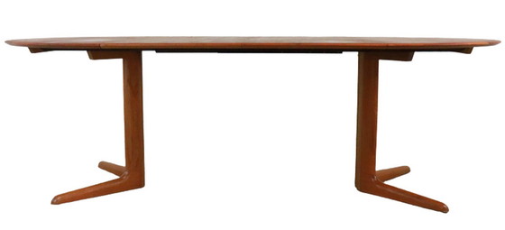 Image 1 of Runder Esstisch im dänischen Design, 2x ausziehbar