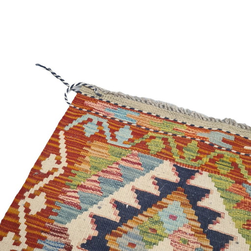 Vintage Afghan Wolle Kelim 79X119