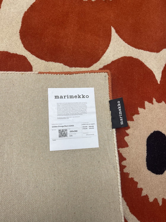 Image 1 of Brink & Campman Unikko Orange Roter Teppich 200 X 280