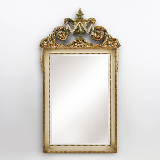 20. Jahrhundert Napoleon Iii Stil Spiegel in Holz mit Facettenschliff Spiegel, Frankreich