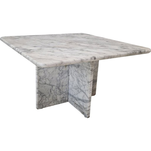 Couchtisch aus Carrara-Marmor, Italien 1980