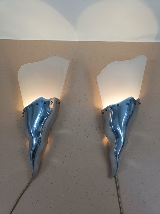 Image 1 of Lucien Gau Cyrano Wandleuchten - Bernard Dequet