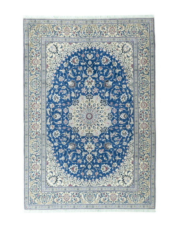 Image 1 of Handgeknüpfter Nain 9 La Orientteppich Mit Seide – 295 X 205 Cm