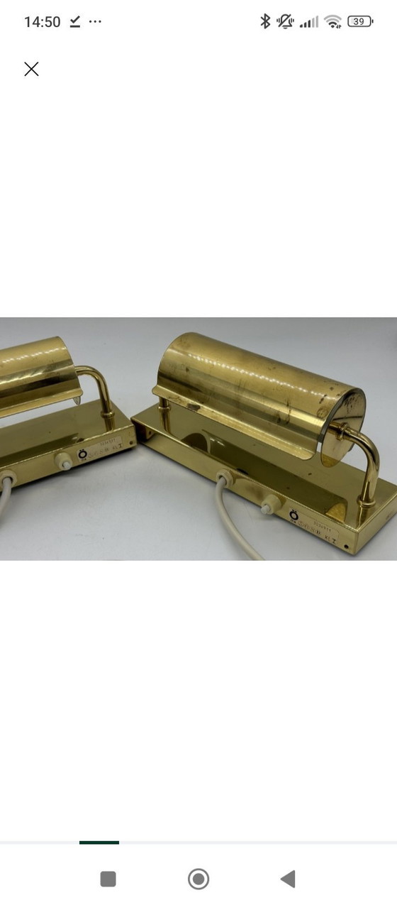 Image 1 of Schwedische Mid Century Nachttischlampen von Örsjö Industry