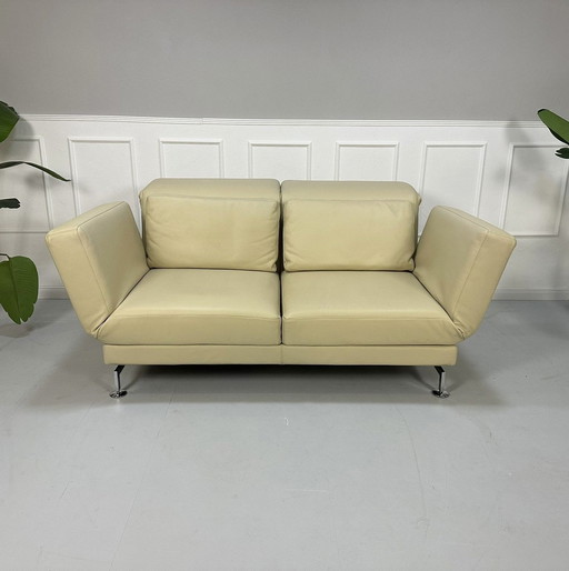 Brühl Moule Designer Sofa Leder Couch Ausstellungsstück