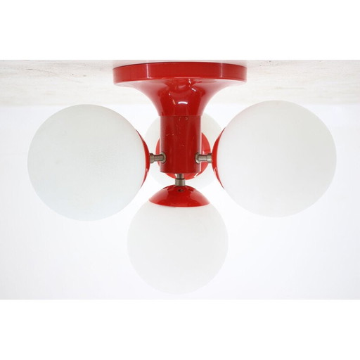 Vintage Sputnik Raumzeitalter Deckenleuchte von Flushmount, Deutschland 1970