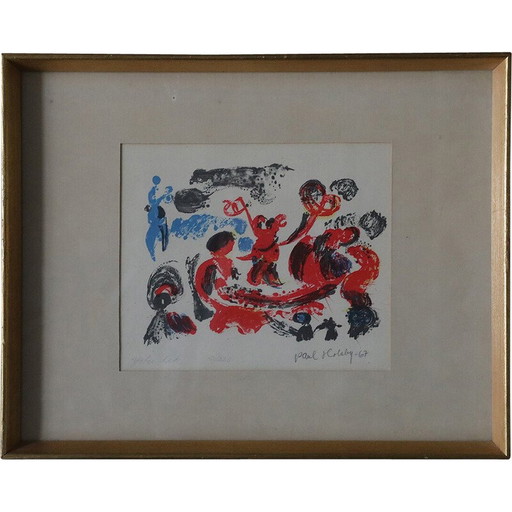 Vintage-Gemälde von Paul Holsby, 1967